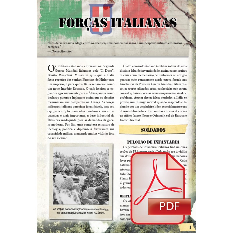 Weird Wars II: Forças Italianas (pdf)